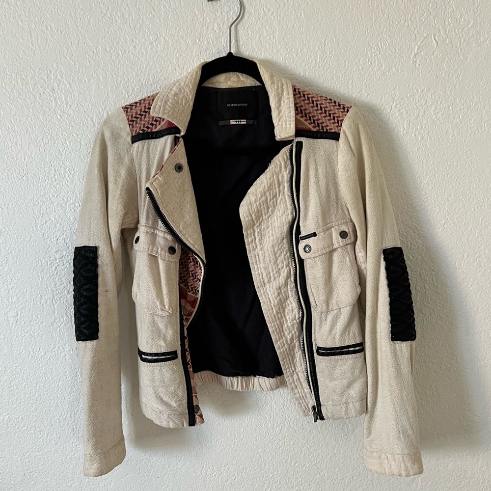 Madison Scotch Aztec jacket size Petite (XS)